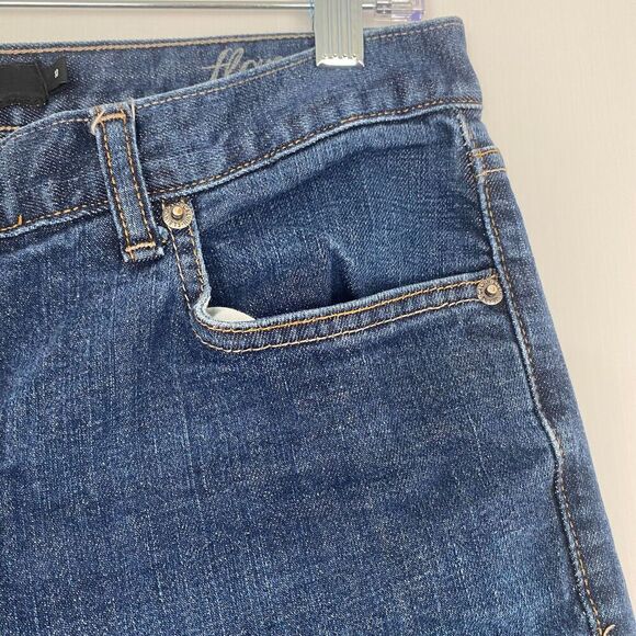 Calvin Klein Flare Bootcut Blue Jeans Women's Size 10 Stretch‎ embroidery - Picture 9 of 16